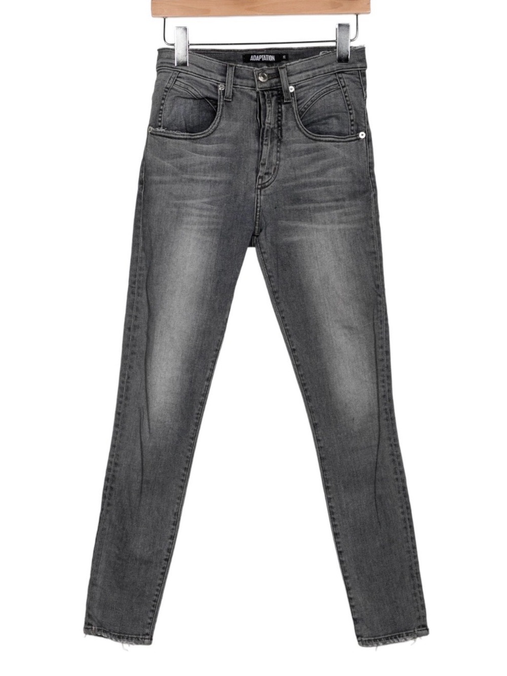 Women's Gray High-Rise Skinny Jeans - Faded Charcoal